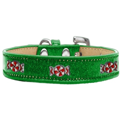 Peppermint Widget Dog Collar Emerald Green Ice Cream Size 10