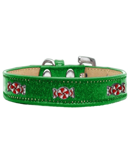 Peppermint Widget Dog Collar Emerald Green Ice Cream Size 10