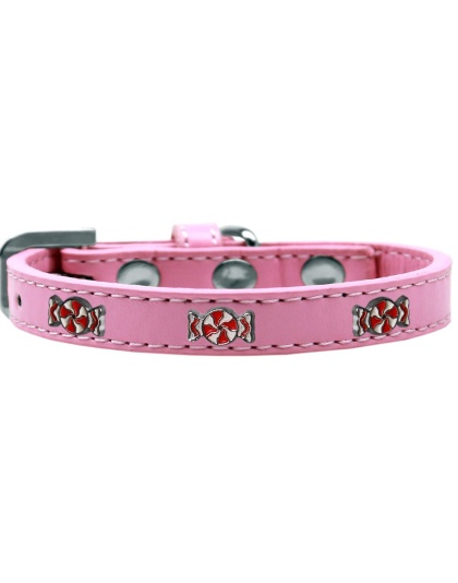 Peppermint Widget Dog Collar Light Pink Size 10