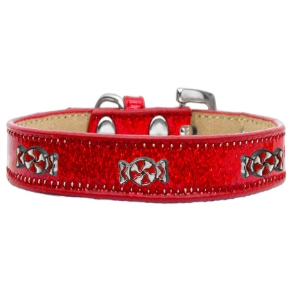 Peppermint Widget Dog Collar Red Ice Cream Size 10