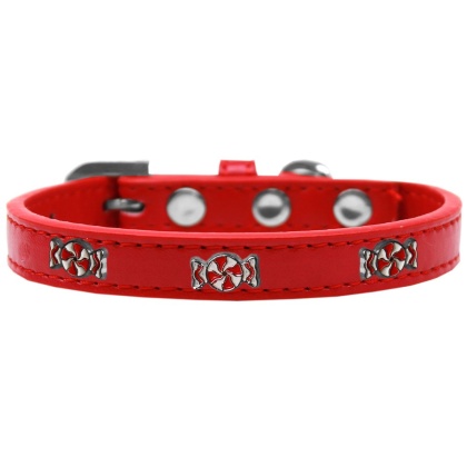 Peppermint Widget Dog Collar Red Size 10