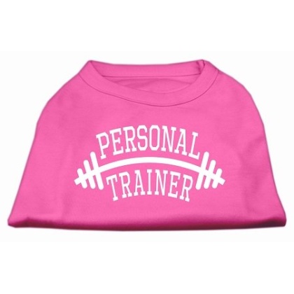 Personal Trainer Screen Print Shirt Bright Pink 4X (22)