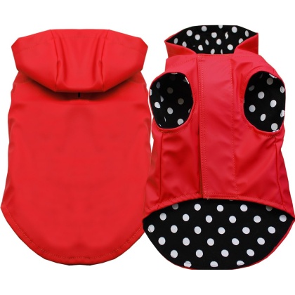 Pet Raincoat Red Size Small