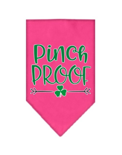 Pinch Proof Screen Print Bandana Bright Pink Large