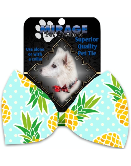 Pineapples and Polka Dots Pet Bow Tie