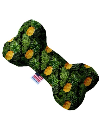 Pineapples in Paradise 10 Inch Canvas Bone Dog Toy