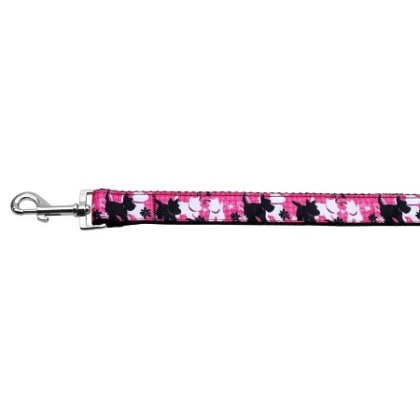 Plaid Pups Nylon Ribbon Collars 1 wide 4ft Leash