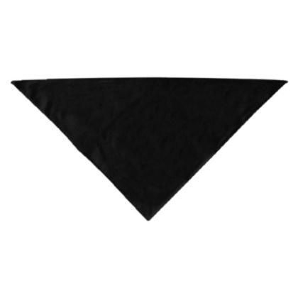 Plain Bandana Black Large