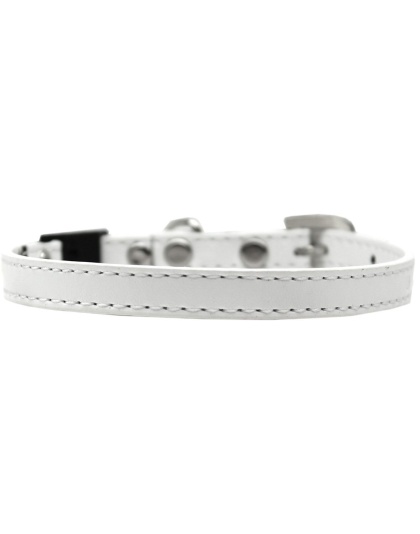 Plain Breakaway Cat Collar White Size 10