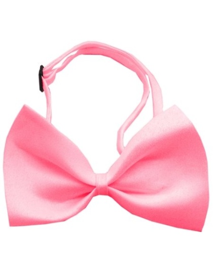 Plain Bubblegum Pink Bow Tie