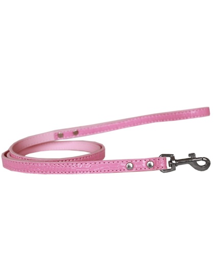 Plain Croc Leash Light Pink 1/2'' wide x 4' long