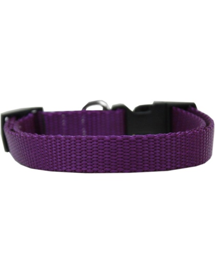 Plain Nylon Cat Safety Collar Purple