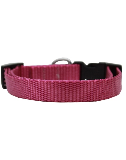 Plain Nylon Cat Safety Collar Rose