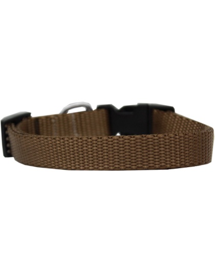 Plain Nylon Cat Safety Collar Tan