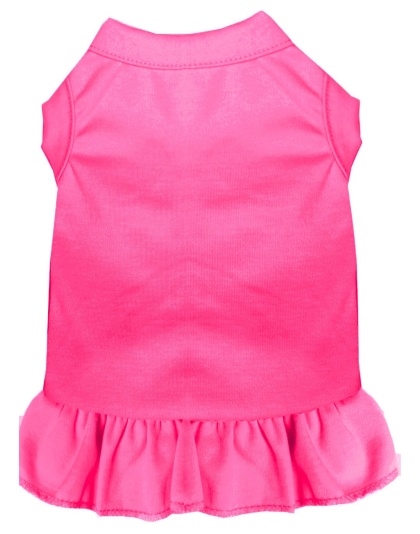 Plain Pet Dress Bright Pink 4X