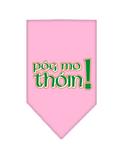 Pog Mo Thoin Screen Print Bandana Light Pink Large