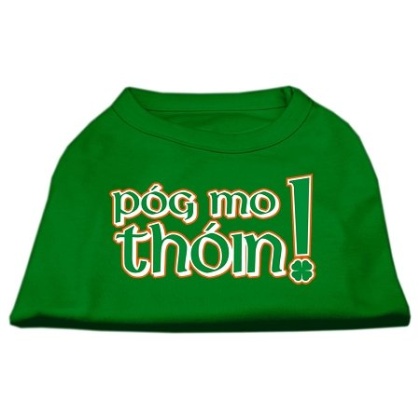 Pog Mo Thoin Screen Print Shirt Emerald Green Lg