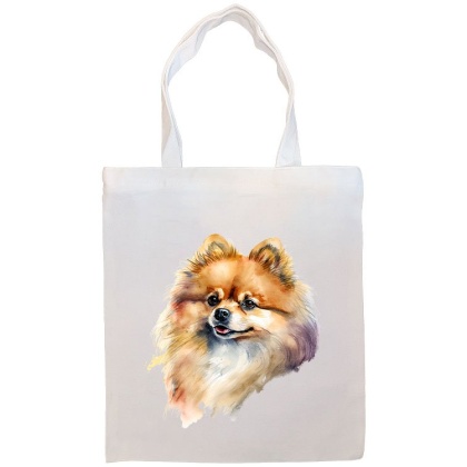 Pomeranian Canvas Tote Bag Style1