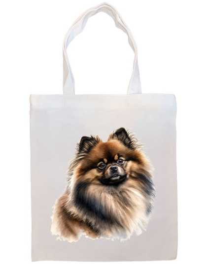 Pomeranian Canvas Tote Bag Style3