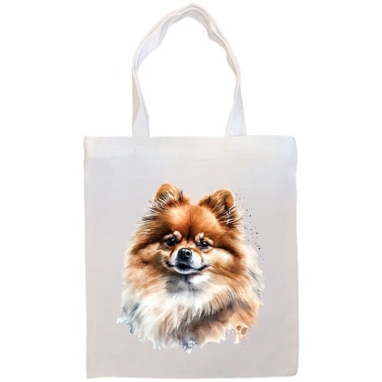 Pomeranian Canvas Tote Bag Style4