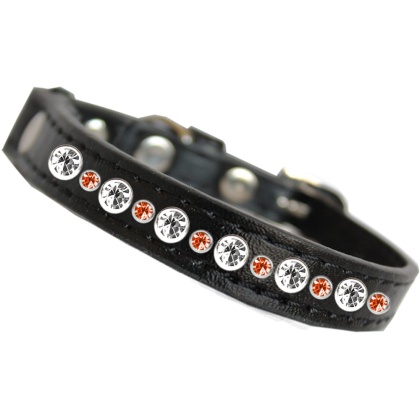 Posh Halloween Jeweled Cat Collar Black Size 10