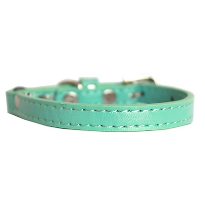 Premium Plain Cat safety collar Aqua Size 10