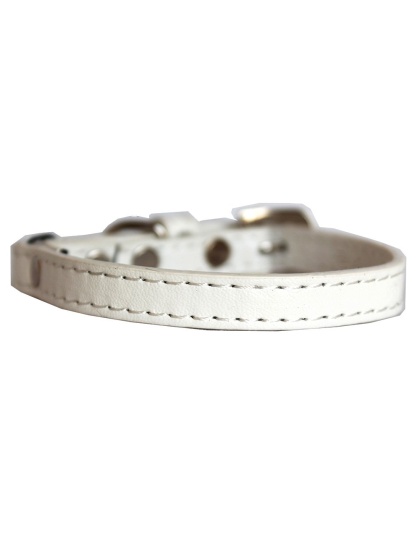 Premium Plain Cat safety collar White Size 10