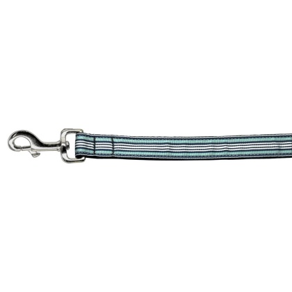 Preppy Stripes Nylon Ribbon Collars Light Blue/White 1 wide 4ft Lsh