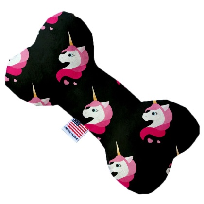 Pretty Pink Unicorns 10 inch Canvas Bone Dog Toy