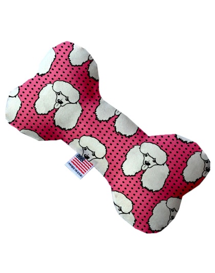 Pretty Poodles 10 inch Canvas Bone Dog Toy