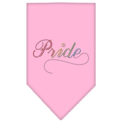 Pride Rhinestone Bandana Light Pink Large