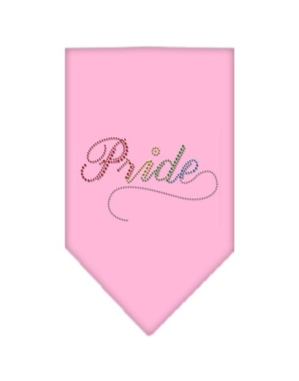 Pride Rhinestone Bandana Light Pink Large