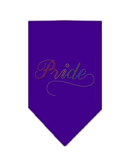 Pride Rhinestone Bandana Purple Large