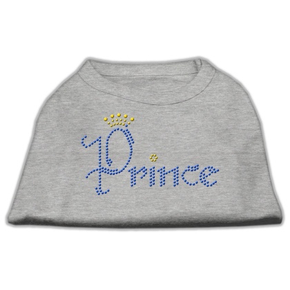 Prince Rhinestone Shirts Grey L