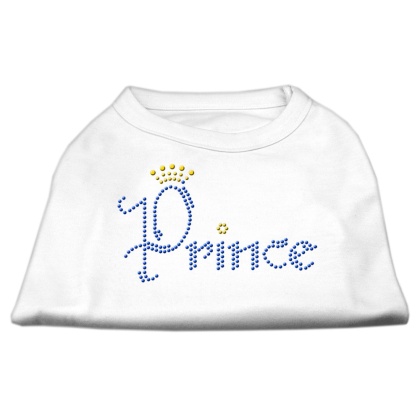 Prince Rhinestone Shirts White L