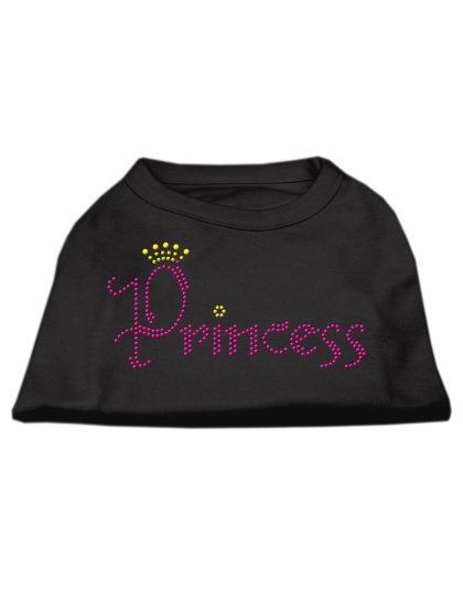 Princess Rhinestone Shirts Black L