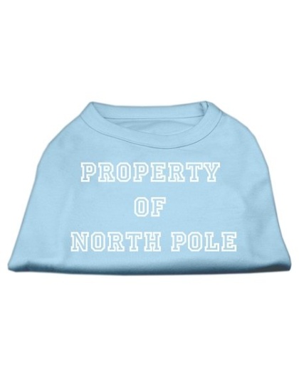 Property of North Pole Screen Print Shirts Baby Blue L