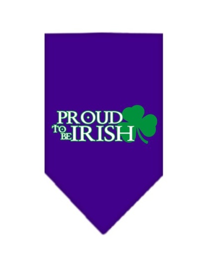 Proud to be Irish Screen Print Bandana Purple Large