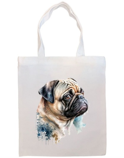 Pug Canvas Tote Bag Style3