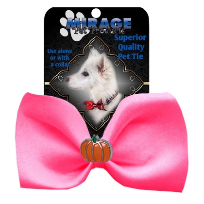 Pumpkin Widget Pet Bowtie Hot Pink