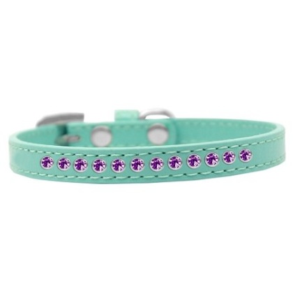 Purple Crystal Size 10 Aqua Puppy Collar