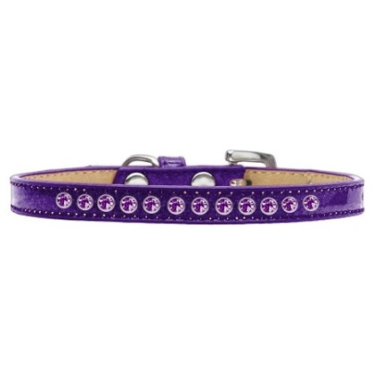 Purple Crystal Size 10 Purple Puppy Ice Cream Collar
