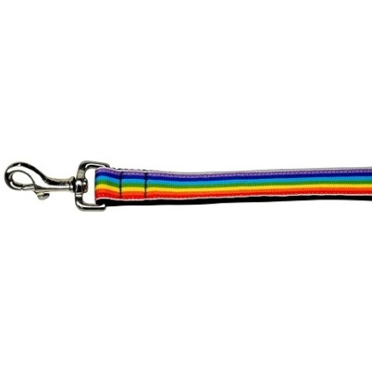 Rainbow Striped Nylon Collars Rainbow Stripes 1 wide 4ft Lsh