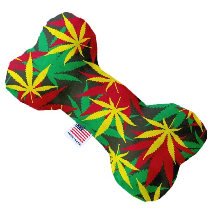 Rasta Mary Jane 10 inch Canvas Bone Dog Toy