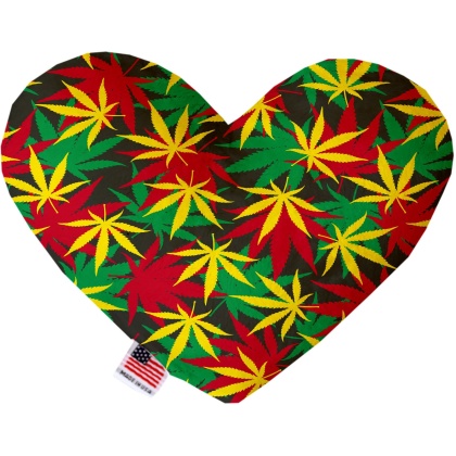 Rasta Mary Jane 6 inch Canvas Heart Dog Toy