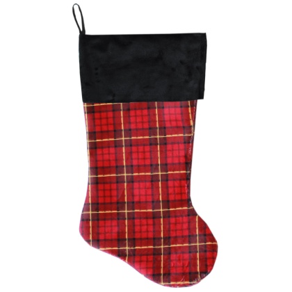 Red Plaid Christmas Stocking