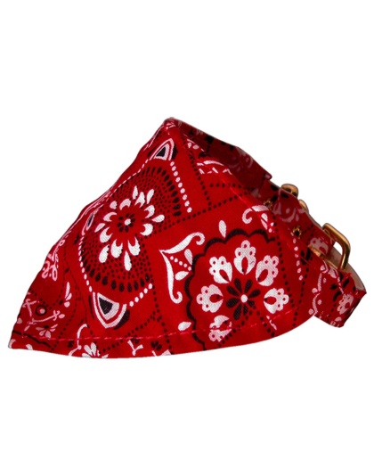 Red Western Bandana Collars Red 10