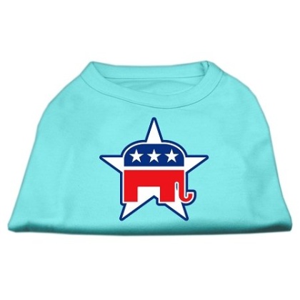 Republican Screen Print Shirts Aqua L