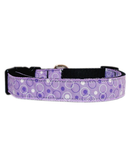 Retro Nylon Ribbon Collar Lavender Large