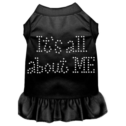 Rhinestone All About me Dress Black 4X